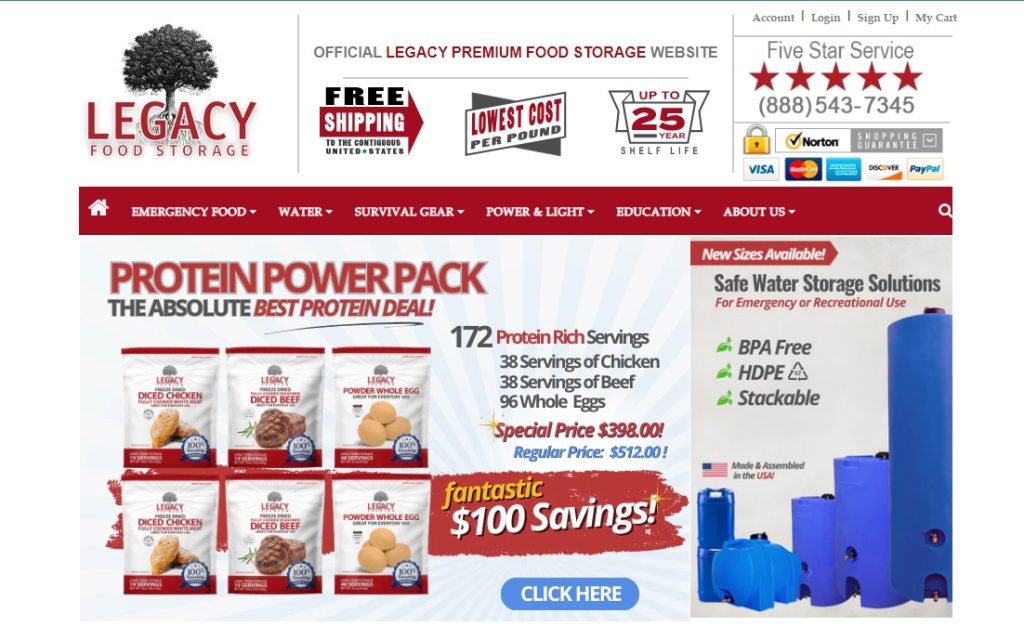 Survival Affiliate Niche - Legacy Food Storage Affiliate Program