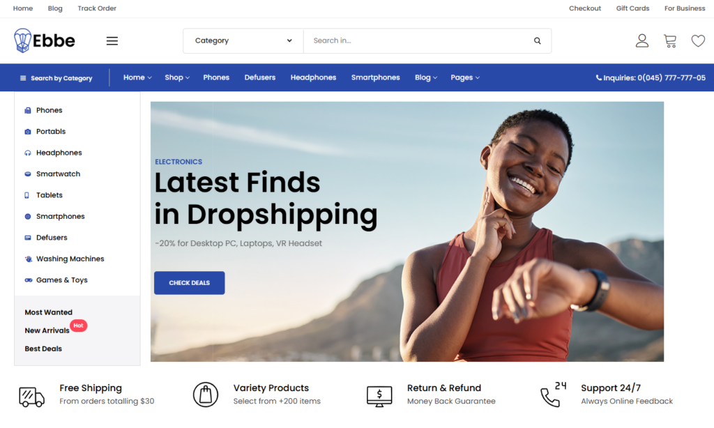 custom pro dropshipping website